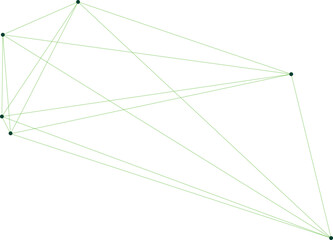 An abstract transparent node network design pattern. 