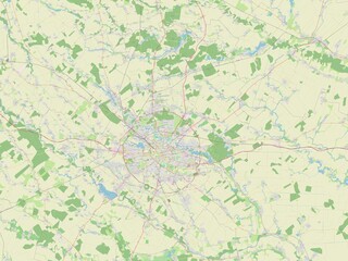 Ilfov, Romania. OSM. No legend