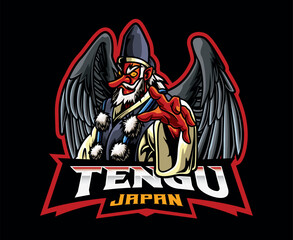 Tengu Mascot Logo Design