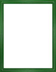 Flush style picture frame in a dark green