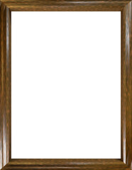 Ogee style picture frame in a rich wood texture. 