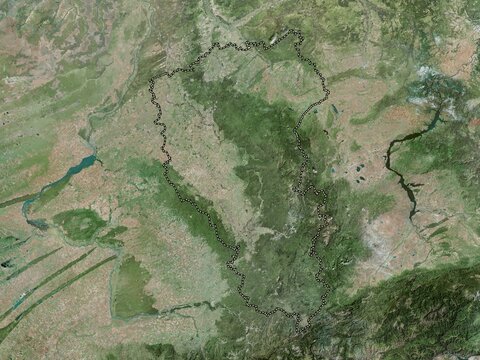 Kemerovo, Russia. High-res satellite. No legend