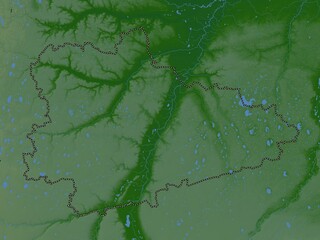 Kurgan, Russia. Physical. No legend