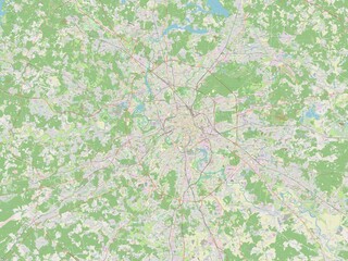 Moscow City, Russia. OSM. No legend