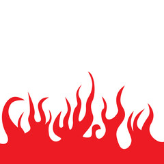 Flame icon vector. Fire illustration sign. Flames symbol or logo.