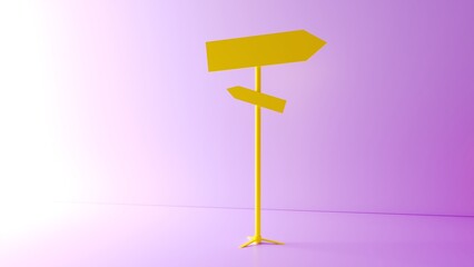 Obraz premium Wooden sign board blank empty planks or signboards. Road sign, pointers for information, advertising. Arrow shapes empty wooden for message, 3d rendering.