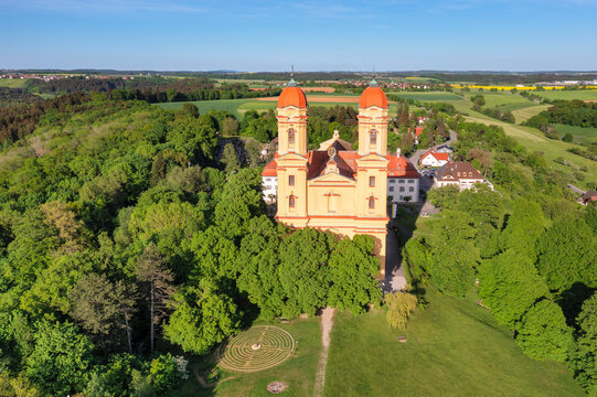 Wallfahrtskirche Schonenberg, Ellwangen, Schwabische Alb, Baden- Wurttemberg, Germany, Europe