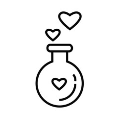 valentines day love potion design vector icon