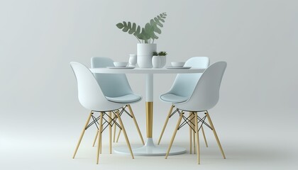 Dining table with chairs