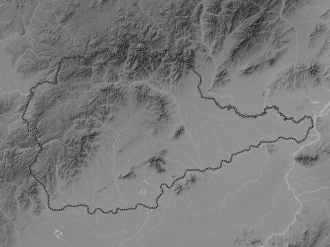 Yevrey, Russia. Grayscale. No legend