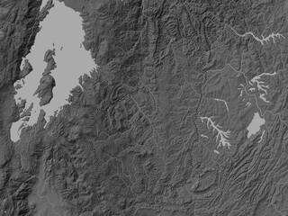 Amajyepfo, Rwanda. Grayscale. No legend