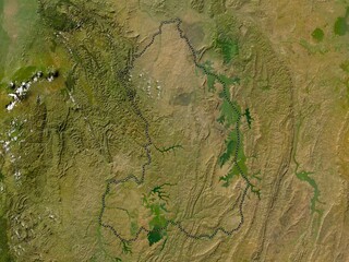Iburasirazuba, Rwanda. Low-res satellite. No legend