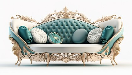 Beautiful luxurious sofa with pillows