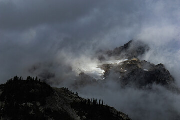 fog in the mountains