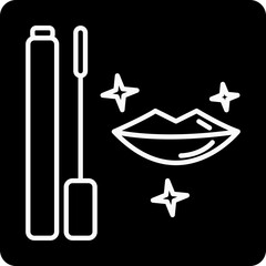 Fototapeta premium solid LIPGLOSS design vector icon
