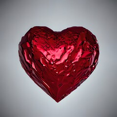 heart-shaped paint. Generative AI