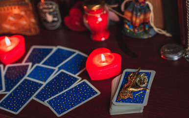 Magic rite for attracting love, changing fate , illustration for attraction destiny, occultism...