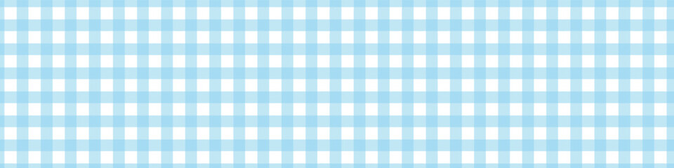 Gingham blue picnic pattern. Tablecloth for easter table. Texture for plaid. Vector illustration