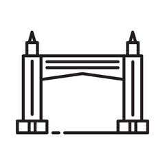 Gate design vector icon