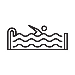 Swimming Pool design vector icon