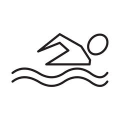 SWIMMING design vector icon