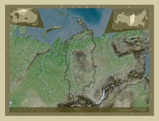 Krasnoyarsk, Russia. Wiki. Labelled points of cities