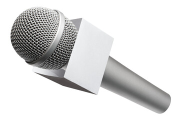 Close-up of wireless microphone cut out