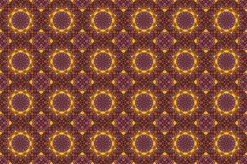 kaleidoscopic seamless pattern tile with small mandala inside Geometric ethnic repeat photo Design for background, carpet, wallpaper, clothing, wrapping, Batik, abric, embroidery style.