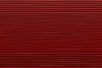 Red corrugated metal texture surface or galvanize steel background, 3d rendering