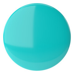 3D button. Empty button. 3D illustration.