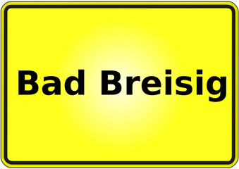 Stadteingangsschild Deutschland Stadt Bad Breisig