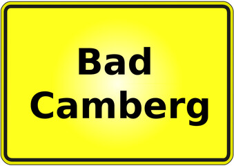 Stadteingangsschild Deutschland Stadt Bad Camberg