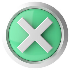 Obraz premium 3D cross sign. 3D illustration.