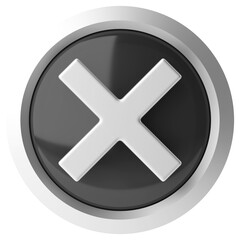 Obraz premium 3D cross sign. 3D illustration.