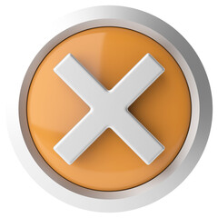 3D cross sign. 3D illustration.