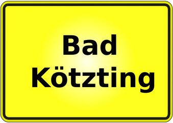 Stadteingangsschild Deutschland Stadt Bad K&ouml;tzting