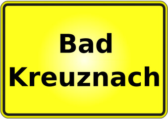 Stadteingangsschild Deutschland Stadt Bad Kreuznach