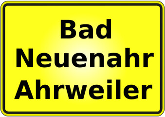 Stadteingangsschild Deutschland Stadt Bad Neuenahr-Ahrweiler