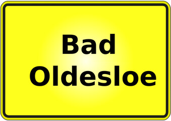 Stadteingangsschild Deutschland Stadt Bad Oldesloe