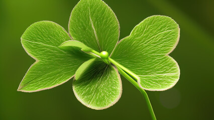 Fototapeta na wymiar clover, lucky, green, St. Patrick's day, Generative AI