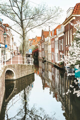 Obraz premium old town, Delft, Holland