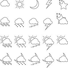 Pack of weather icons