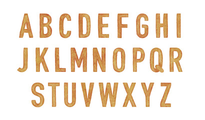 Hand drawn elegant watercolor calligraphic font for your design.