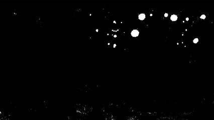 Grungy White Ink Stains on Black Paper Vector Texture Wallpaper