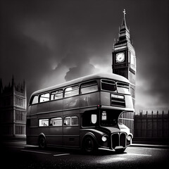 Obraz na płótnie Canvas england bus