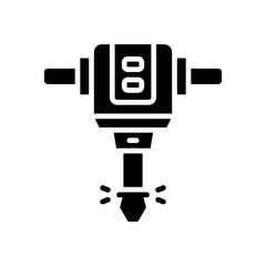 jack hammer icon for your website, mobile, presentation, and logo design.