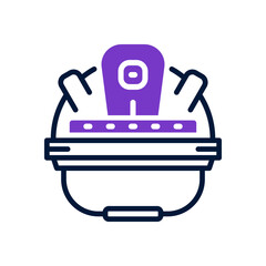 helmet icon for your website, mobile, presentation, and logo design.