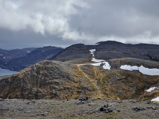 snow covered mountains in Norway