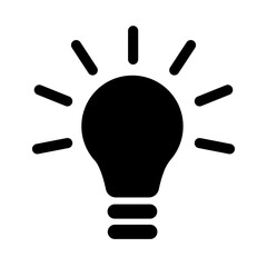 Light Bulb, Idea vector Icon