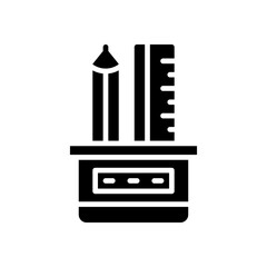 pencil case icon for your website, mobile, presentation, and logo design.